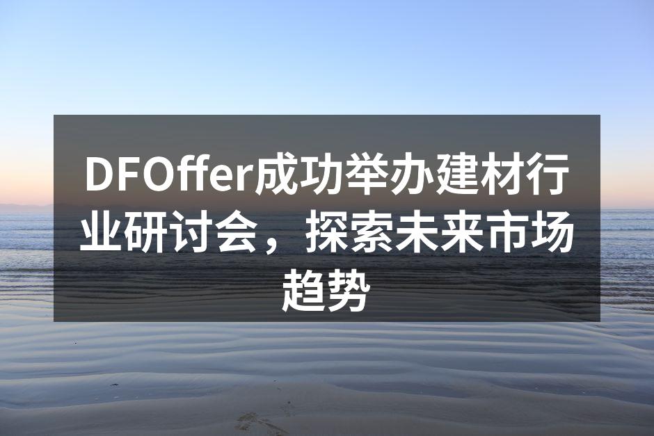 DFOffer研讨会现场热烈讨论