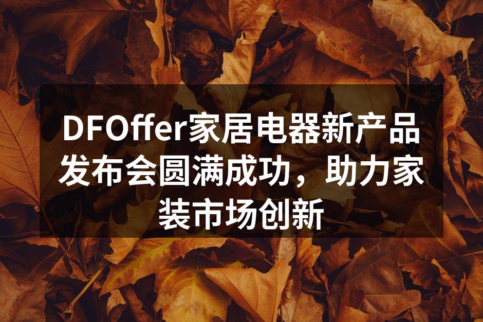 DFOffer新产品发布会现场
